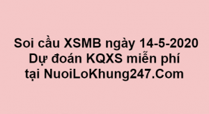 Soi cầu XSMB ngày 14–06–2020