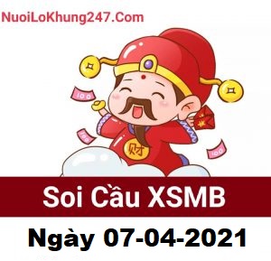 Soi cầu XSMB ngày 07–04–2021