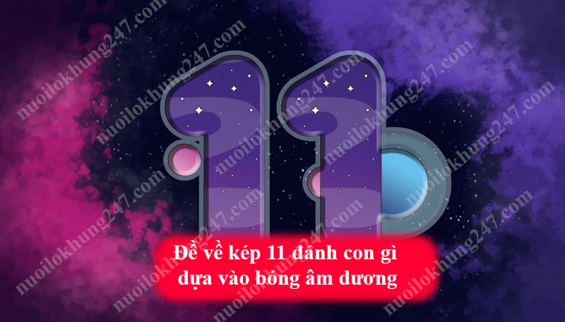 Đề về kép 11 đánh con gì dựa vào bóng âm dương